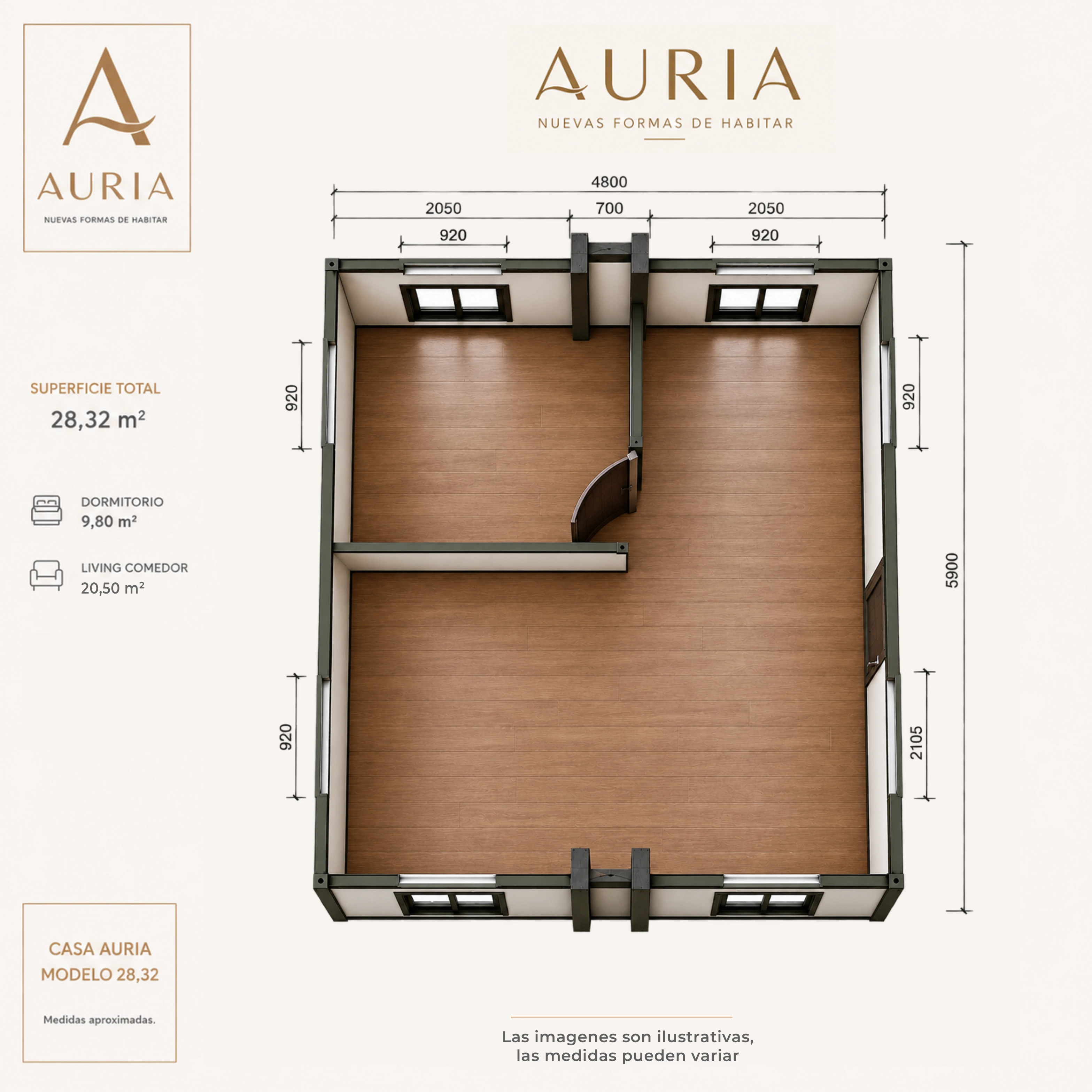 Auria Fold 28 — plano técnico 1